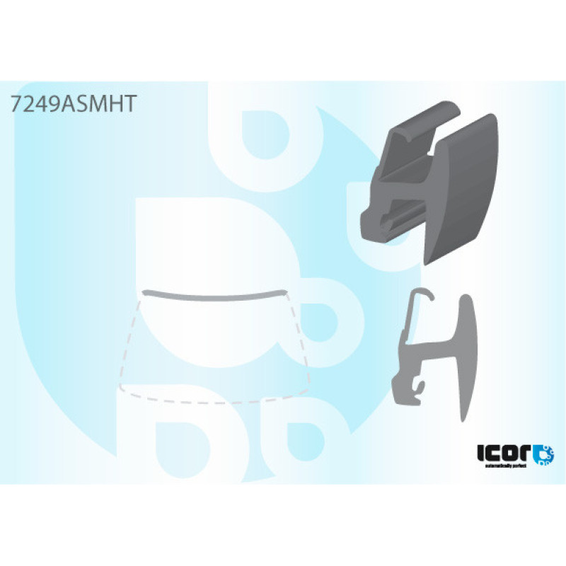 Молдинг лобового скла Renault Laguna 01-07 - ICOR