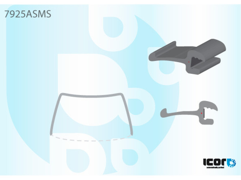 Молдинг лобового скла Subaru Legacy Outback 2000-2004