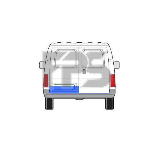 Ремчастина задніх дверей Ford Transit 92-00 мала ліва - 20 см