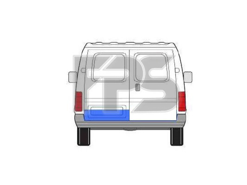 Ремчастина задніх дверей Ford Transit 92-00 мала ліва - 20 см