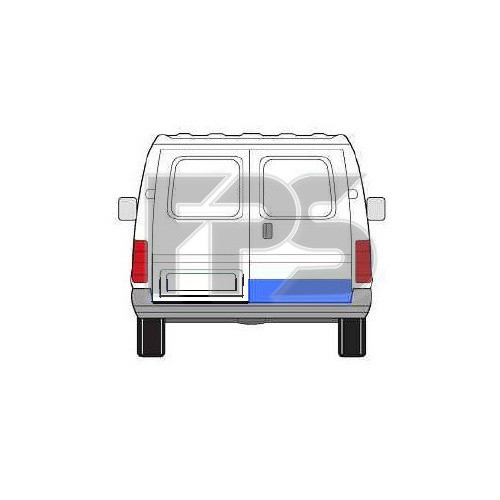 Ремчастина задніх дверей Ford Transit 92-00 мала права - 20 см