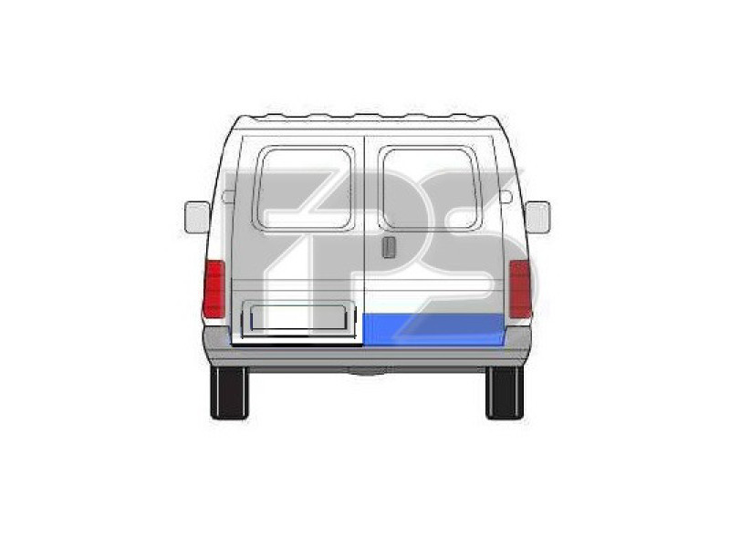 Ремчастина задніх дверей Ford Transit 92-00 мала права - 20 см