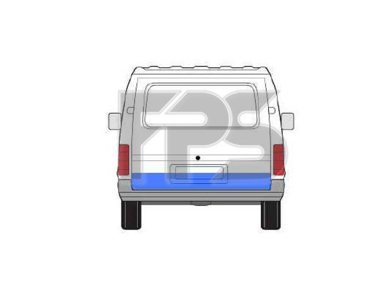 Ремчастина ляди Ford Transit (92-00) ремчастина задньої двері, нижня, 20 см