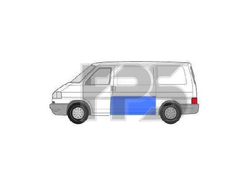 Ремчастина бока середня ліва VW Transporter T4 90-03 (P) 60 см, 