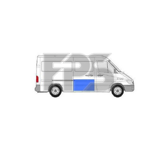 Ремчастина бічних дверей права (66  см) Mercedes Sprinter W901-W903, VW LT 2 POTRYKUS 