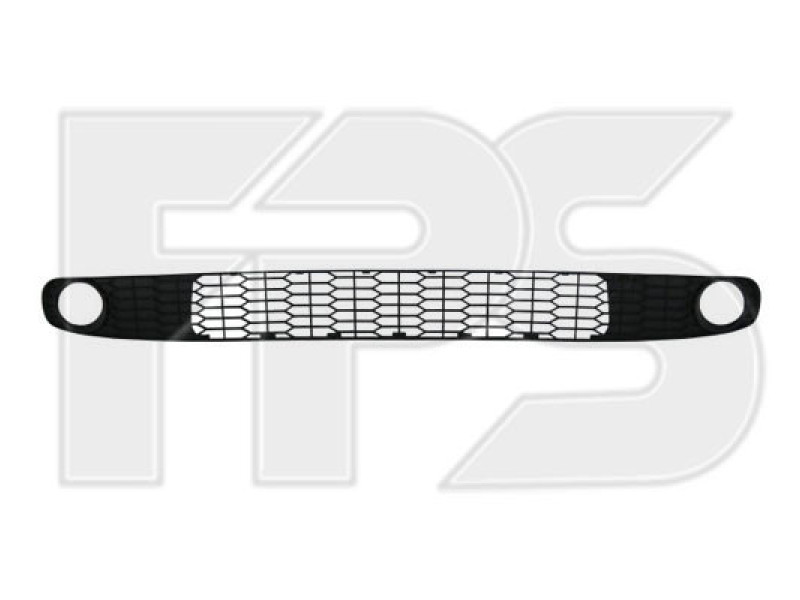 Решітка в бампер Renault Symbol 2 (LU3) 2008-2013 з отворами 8200849926