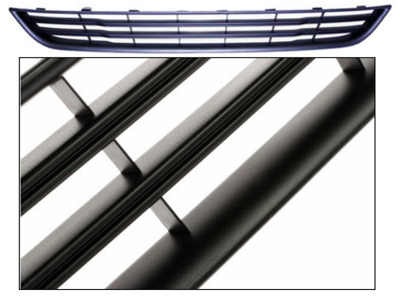 Решітка переднього бампера середня нижня Ford Fiesta 2013-2017 черний молдинг FPS 1801374