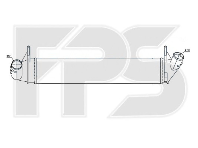 Інтеркулер Dacia Logan, Renault Logan (04-13) 1.5 DCi (NRF)
