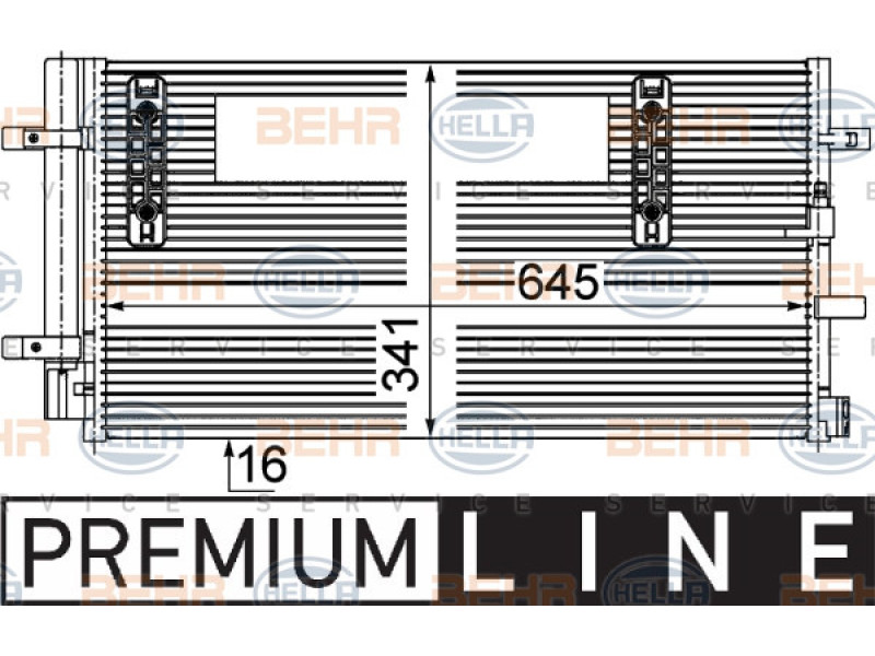 Радіатор кондиціонера Audi Q5 08-17, A4 B8, A5 B8 (Tempest) 8KD260401C