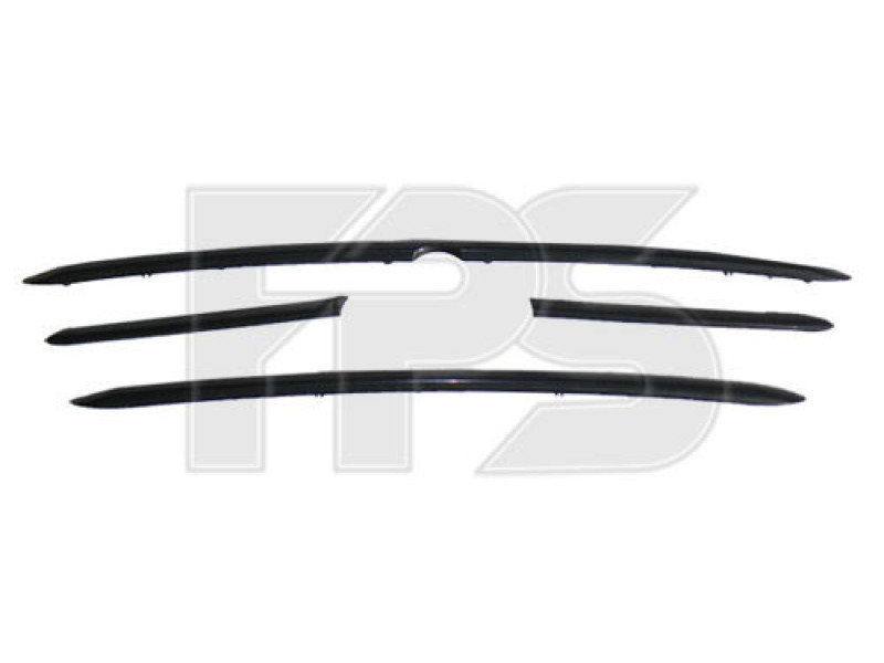 Молдинги решітки радіатора Suzuki Grand Vitara (01-05) чорні, комплект (FPS) 7211165D10