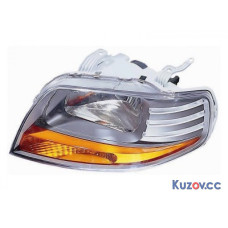 Фара Chevrolet Aveo T200 (11/05-) права, ел. кор.світлий відбивач (Depo) 96408155