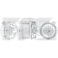 Вентилятор салону Dacia Logan, Renault Duster, Renault Sandero - 6001547691 (FPS)