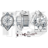 Вентилятор салону Citroen Berlingo, Peugeot Partner - 6441L3 (FPS)