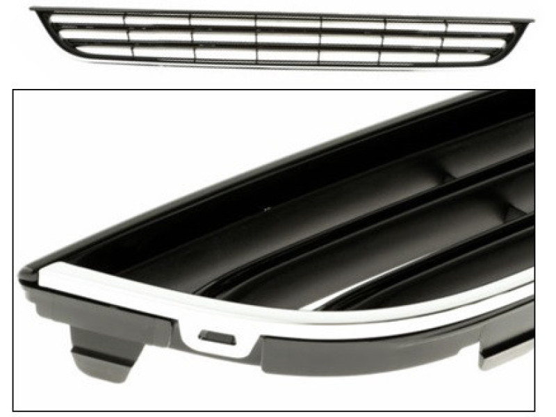 Решітка переднього бампера середня нижня Ford Fiesta 2013-2017 хром молдинг FPS 1801359