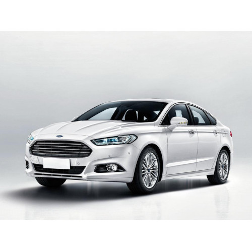Решітка переднього бампера середня Ford Mondeo 5 14-17, Fusion 12-17 (Тайвань) з хром. молдингом DS7Z17K945AB