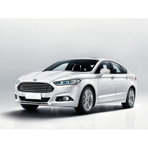 Решітка протитуманної фари ліва Ford Mondeo 5 14-17, Fusion 12-17 (TP) хром окуляр, чорний глянець DS7Z17B814AB
