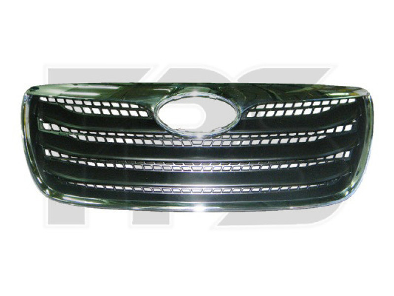 Решітка радіатора Hyundai Santa Fe (09-12) (FPS) з хром. рамкою 863522B700