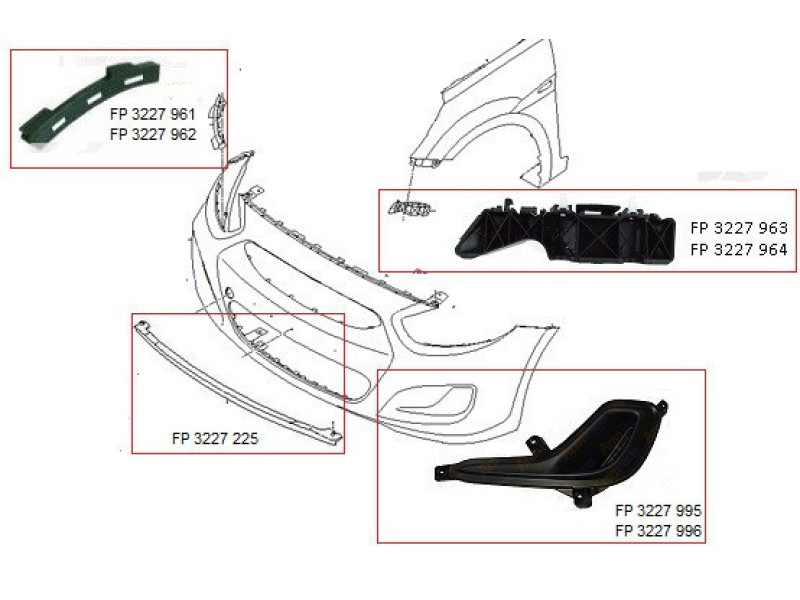 Кріплення бампера ліве біля крила Hyundai Accent 4 2011-2015 Signeda 865131R000