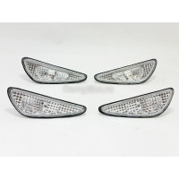 Активні ліхтарі в бампер (передній задній) Nissan Maxima 00-06 комплект 4 шт., білі (Depo)