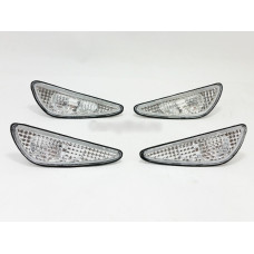 Активні ліхтарі в бампер (передній задній) Nissan Maxima 00-06 комплект 4 шт., білі (Depo)