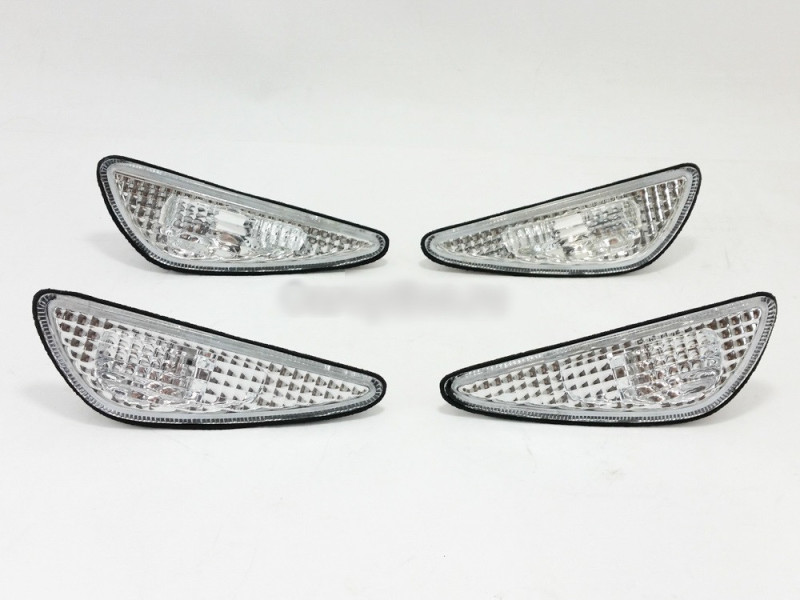 Активні ліхтарі в бампер (передній задній) Nissan Maxima 00-06 комплект 4 шт., білі (Depo)