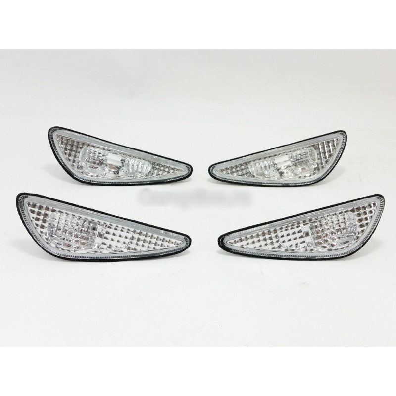 Активні ліхтарі в бампер (передній задній) Nissan Maxima 00-06 комплект 4 шт., білі (Depo)