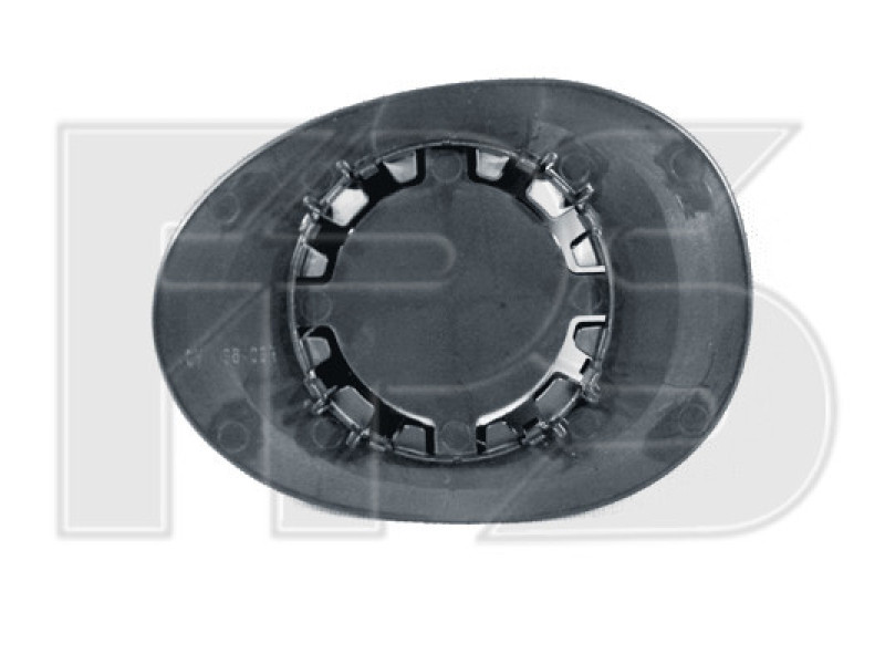 Вкладиш дзеркала правий (FPS) Peugeot 107 2005-2014 FP 5413 M12