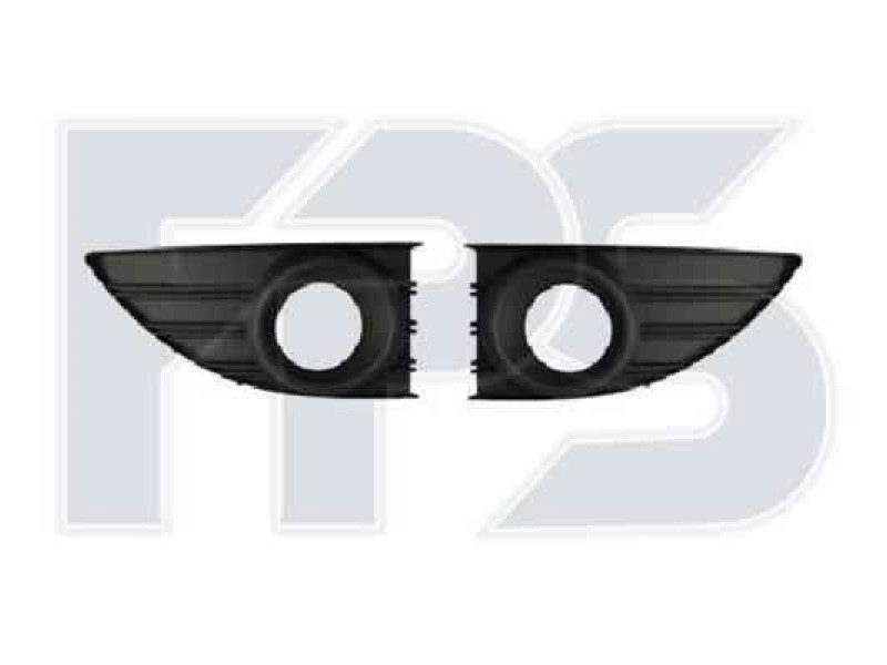 Решітка бампера Renault Fluence 09 - ліва (окуля. чорний) (FPS) 261521098R