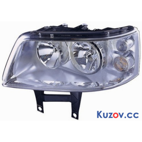 Фара передня VW Transporter T5 03-09 ліва DEPO електрична, H7/H1 301195201