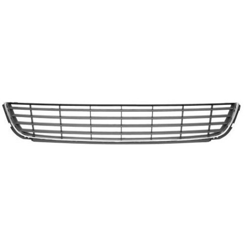 Решітка бампера VW Golf 6 2009-2012 (крім GTi) середня, з хром. молдингом (Polcar) 5K0853671RYP