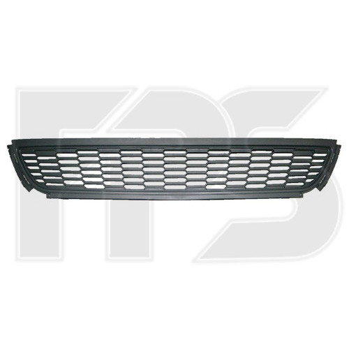 Решітка бампера VW Polo 5 2009-2015 хетчбек, середня, чорна FPS 6R0853671A