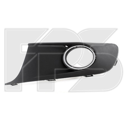 Решітка бампера VW Caddy 2011-2015 права FPS з отв. , хром окуляр 1T0853666P