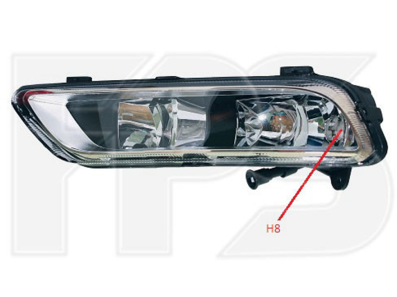 Протитуманна фара VW Passat B7 11-15 права (DEPO) 3AA941662G