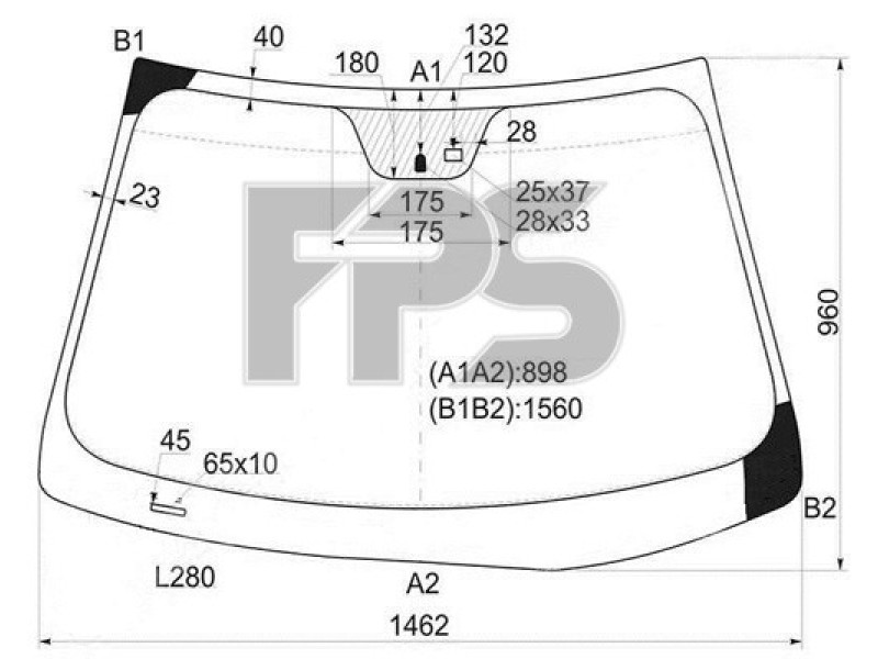 Лобове скло Hyundai Sonata YF 11-14 (XYG) GS 3230 D11