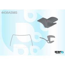 Молдинг лобового скла Kia Cerato 09-12 (Icor)