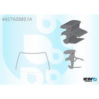 Молдинг лобового скла Kia Magentis 09-11 (Icor)