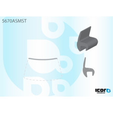 Молдинг лобового скла верхній Mitsubishi Lancer 9 04-08 (Icor)