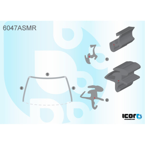 Молдинг лобового скла Nissan X-Trail T31 2007-2014 (Icor)