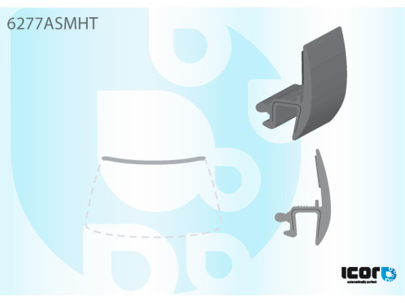 Молдинг лобового скла верхній Opel Vectra B 95-02 (Icor)