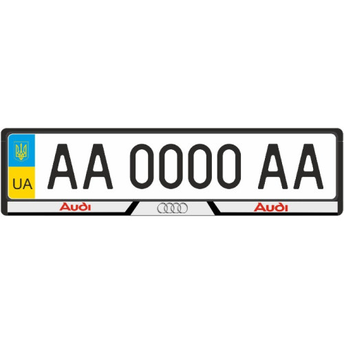 Рамка номера передня Audi