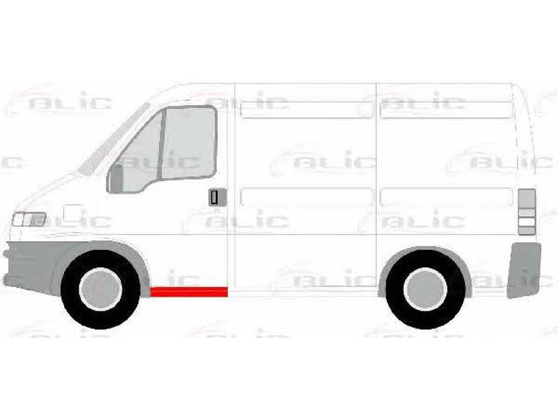 Поріг передній лівий Citroen Jumper, Fiat Ducato, Peugeot Boxer 94-06 (Klokkerholm)