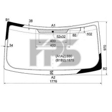 Лобове скло Ford Transit 00-14 (Sekurit) GS 2801 D19-X