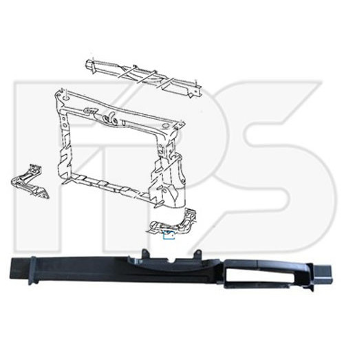 Повітропровід радіатора Skoda Octavia A5 2005-2013 FPS 1Z0121285D