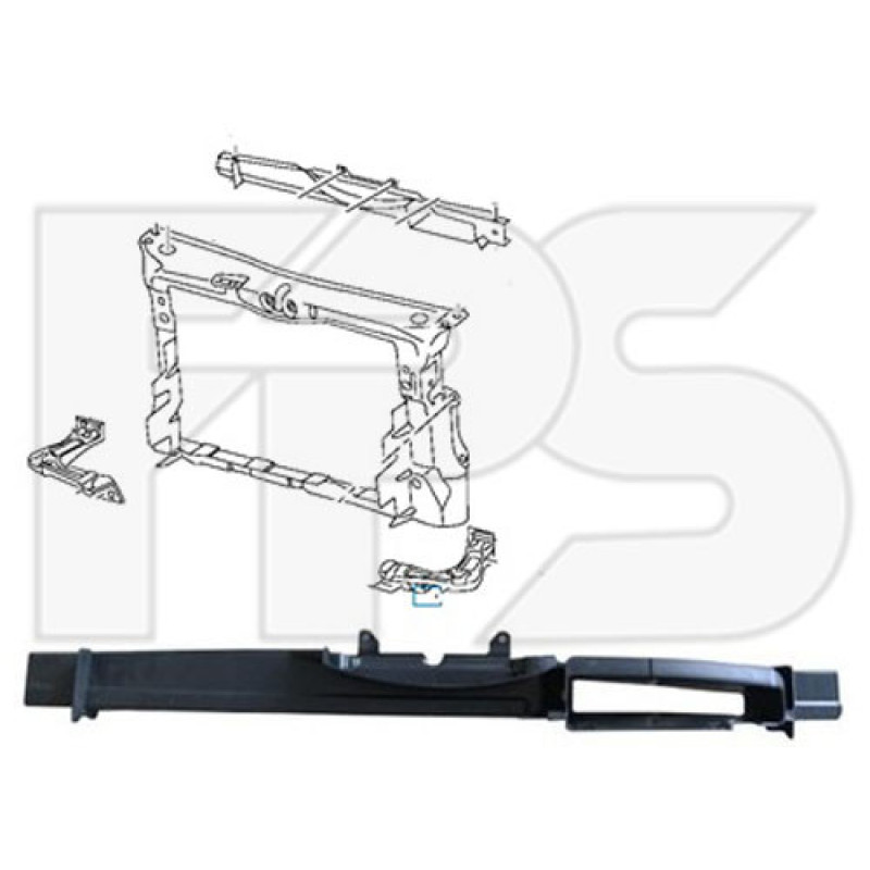 Повітропровід радіатора Skoda Octavia A5 2005-2013 FPS 1Z0121285D