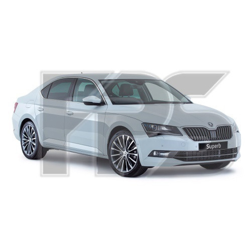 Скло задніх дверей Skoda Superb 15 - ліфтбек - ліве (Sekurit)