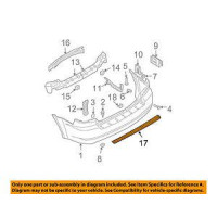 Накладка заднього бампера верхня Kia Sorento 02-09 OE 866453E000