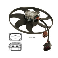 Вентилятор радіатора VW Golf (FPS) FP 74 W1006