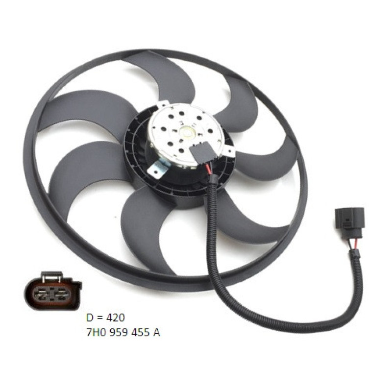 Вентилятор радіатора VW Transporter T5 (FPS) FP 74 W1008