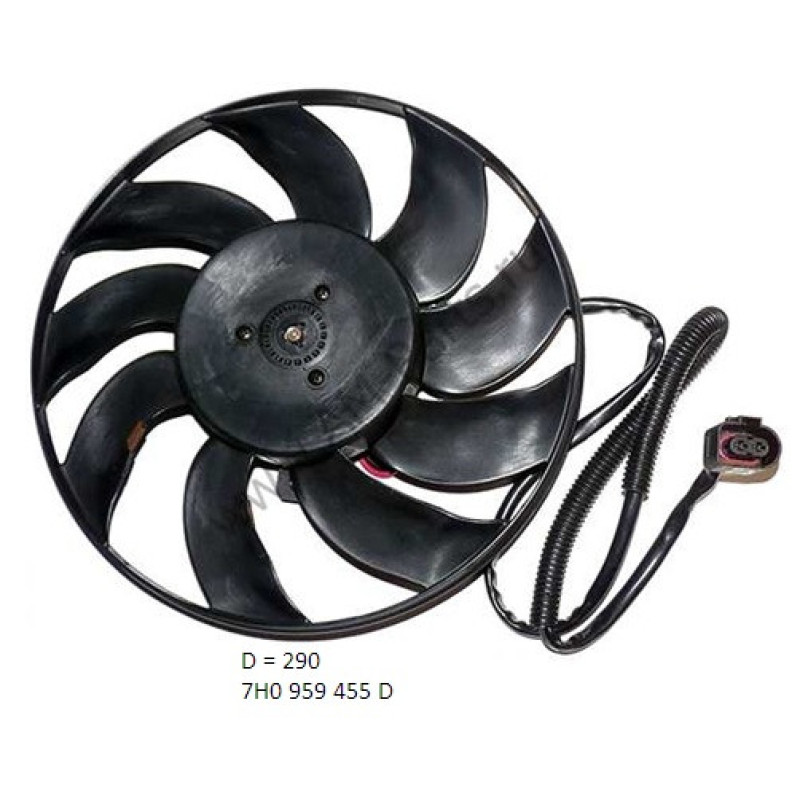 Вентилятор радіатора VW Transporter T5 (FPS) FP 74 W1009