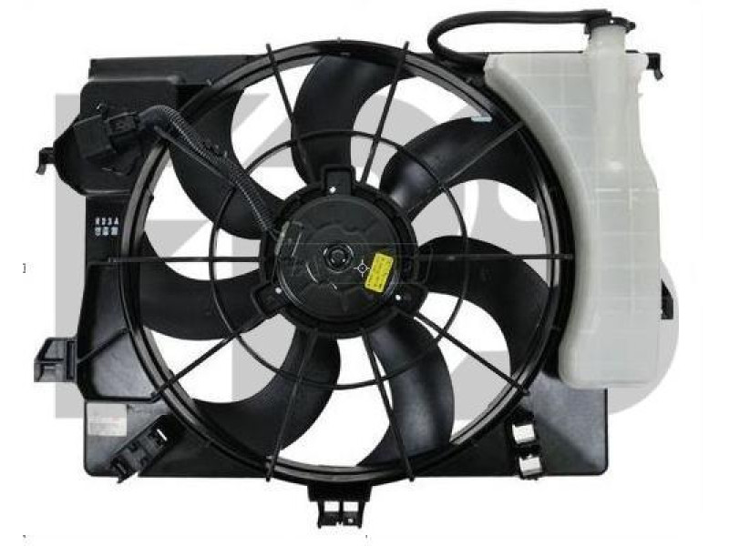 Вентилятор в зборі Hyundai Accent 4, Veloster, Kia Rio 3 (T) 253801R050, 253804L050